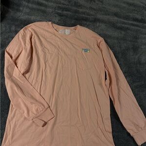Peach Long Sleeve Dutch Bros Men's Shirt